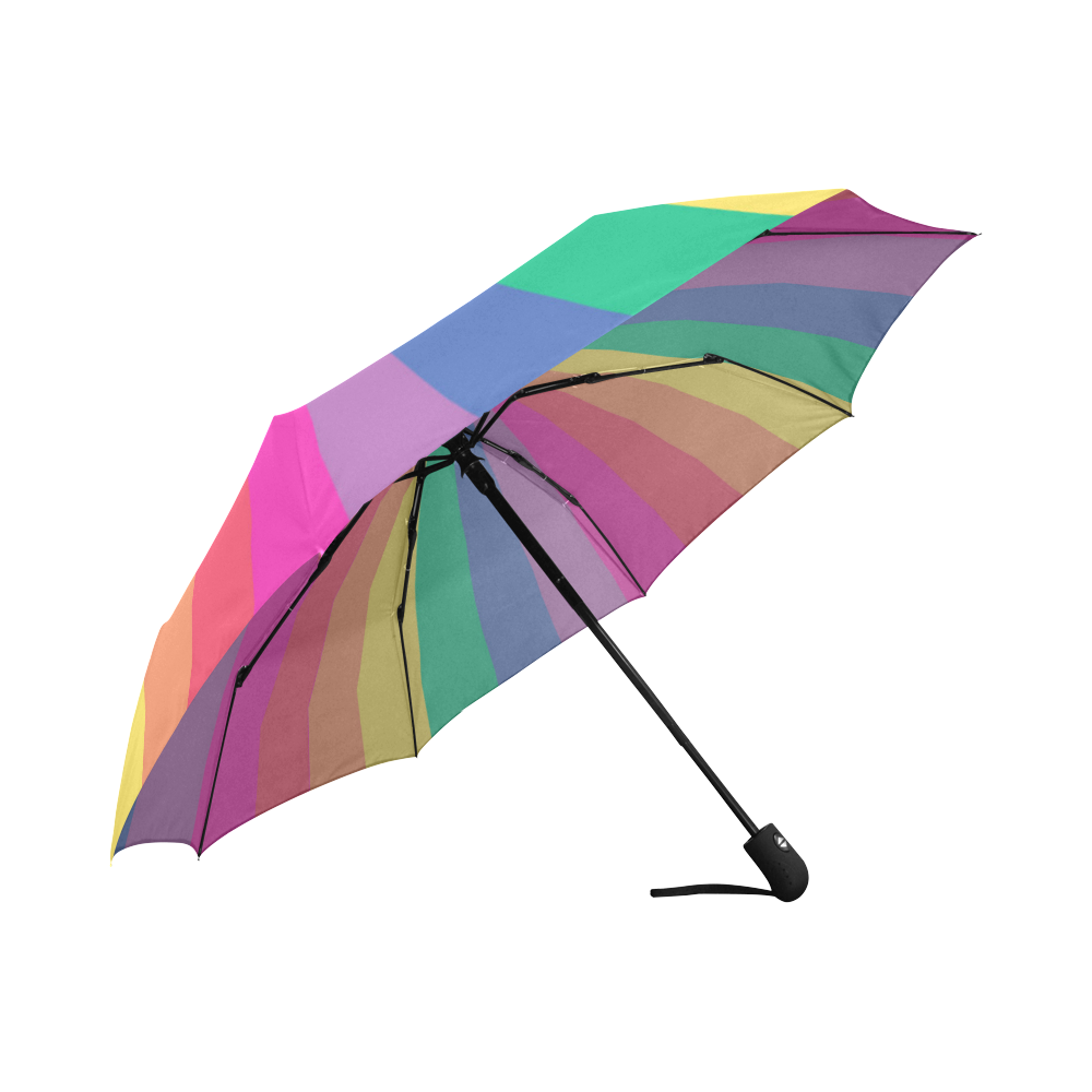 Rainbow Color Auto-Foldable Umbrella (Model U04)