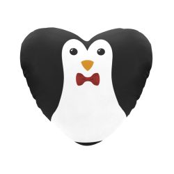 Penguin Kawaii Style Boy Heart-Shaped Pillow (Two Sides)