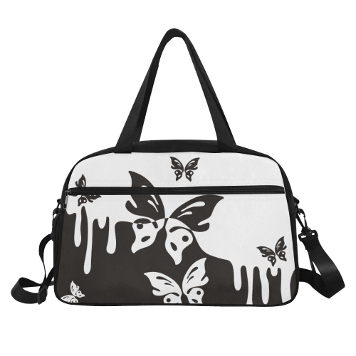 Animals Nature - Splashes Tattoos with Butterflies Fitness Handbag (Model 1671)