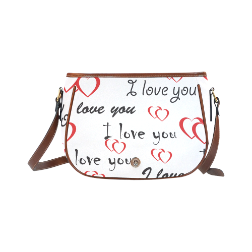 I Love You Saddle Bag/Large (Model 1649)