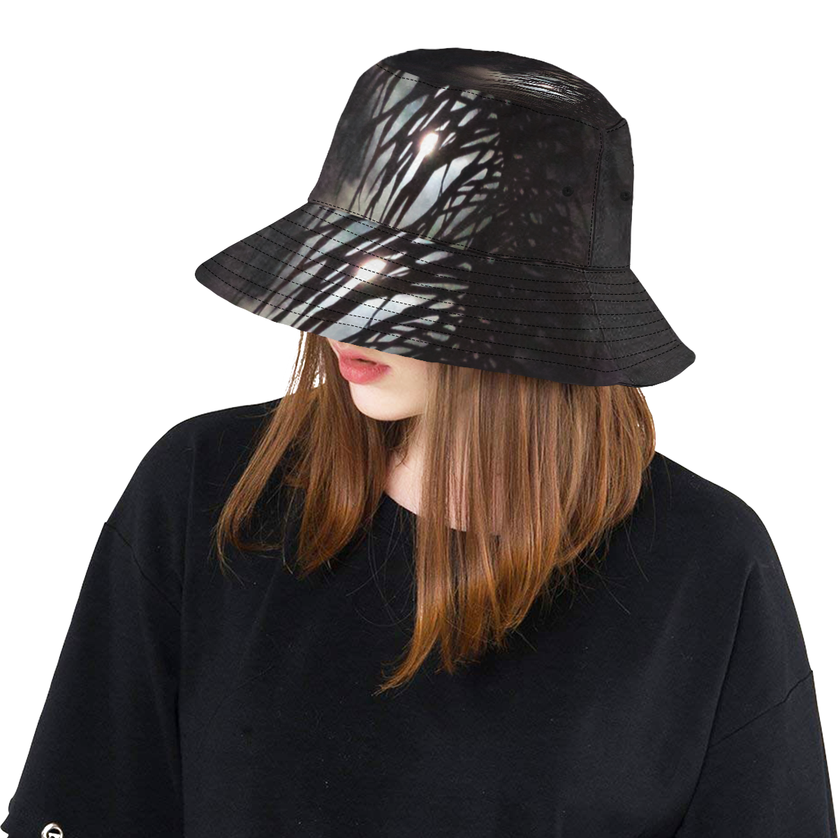 Moon Frond All Over Print Bucket Hat
