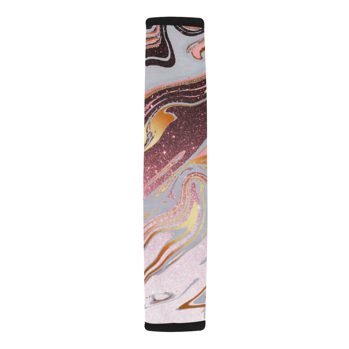 rose gold Glitter gradient marble Car Seat Belt Cover 7''x12.6''