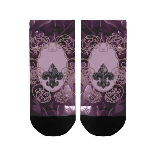 Flowers in soft violet colors Men's Ankle Socks