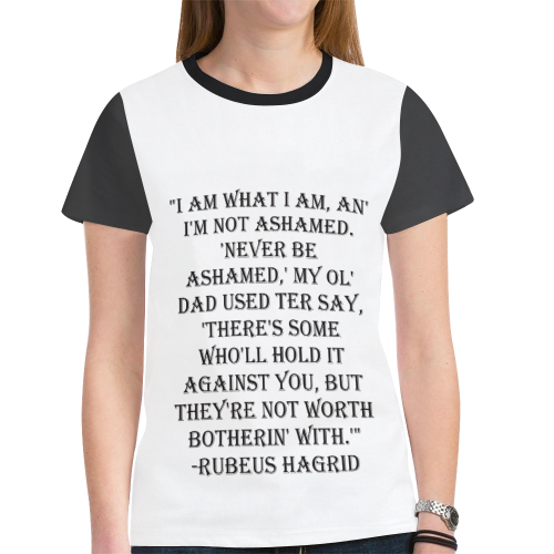 Hagrid Quote New All Over Print T-shirt for Women (Model T45)