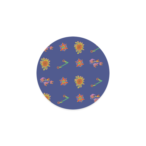 Super Tropical Floral 7 Round Coaster