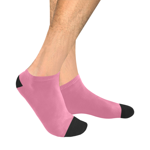 color pale violet red Men's Ankle Socks