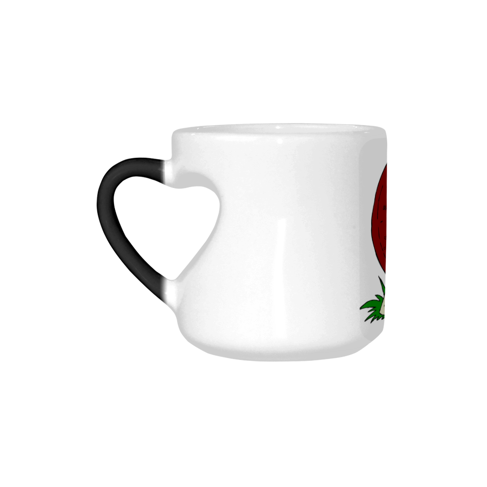 Rugby and Spiders Heart-shaped Morphing Mug