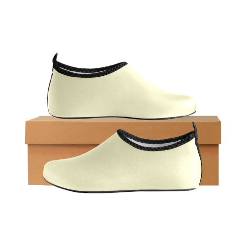 color lemon chiffon Women's Slip-On Water Shoes (Model 056)