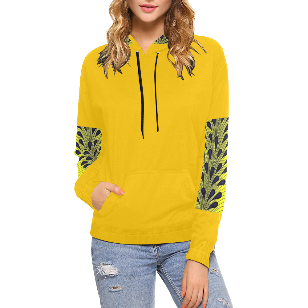 Amerie'Bowde' All Over Print Hoodie for Women (USA Size) (Model H13)
