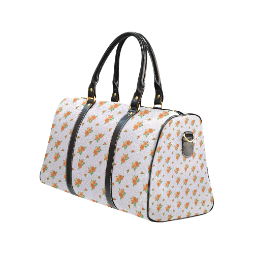 Roses and Pattern 1A by JamColors New Waterproof Travel Bag/Large (Model 1639)
