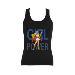 Girl Power (She-Ra) Women's Shoulder-Free Tank Top (Model T35)