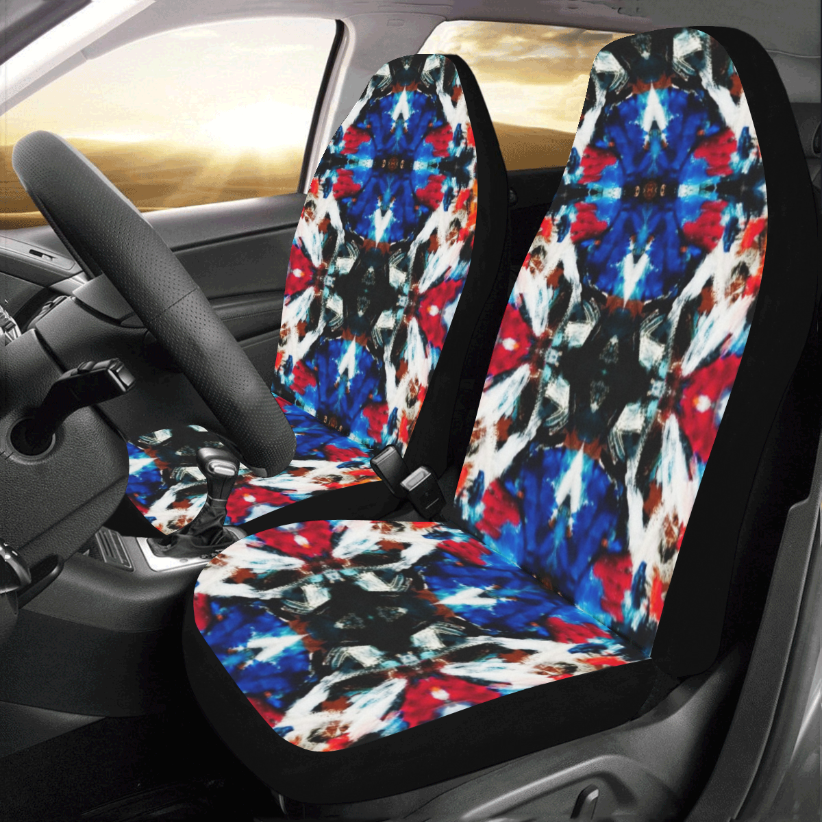 abstract pattern Car Seat Covers (Set of 2)