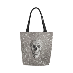 Modern sparkling Skull A by JamColors Canvas Tote Bag (Model 1657)