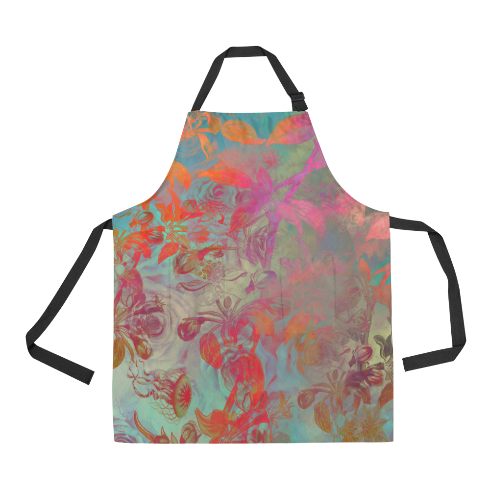 flowers roses All Over Print Apron