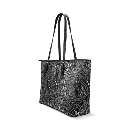 PAISLEY 7 Leather Tote Bag/Large (Model 1640)