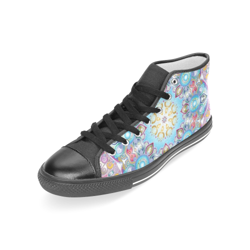MANDALA DIAMONDS ARE FOREVER Women's Classic High Top Canvas Shoes (Model 017)