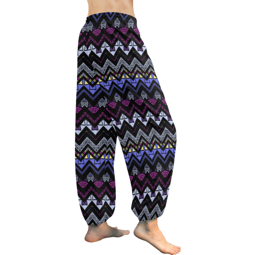 Ethnic Zigzag Women's All Over Print Harem Pants (Model L18)