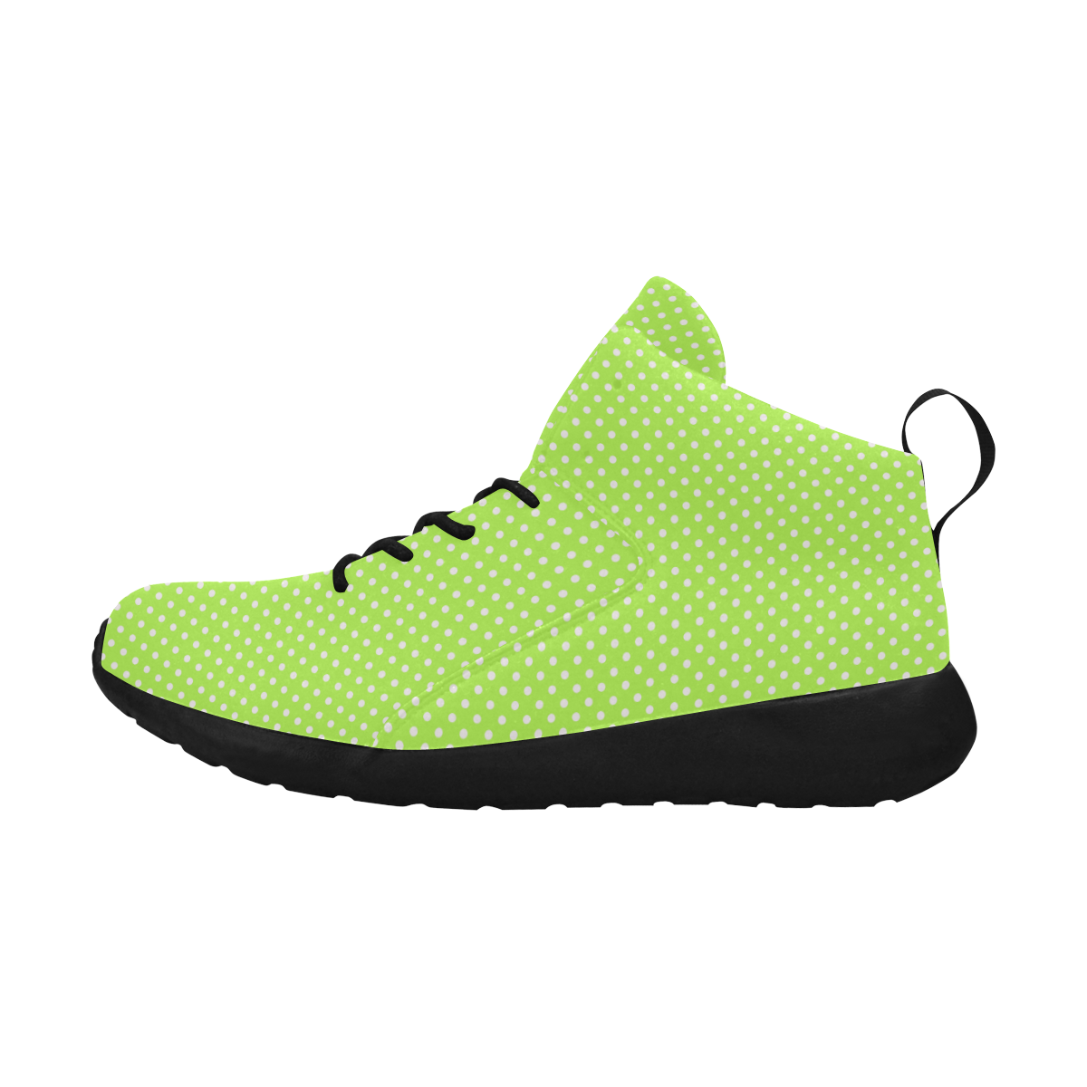 Mint green polka dots Women's Chukka Training Shoes/Large Size (Model 57502)