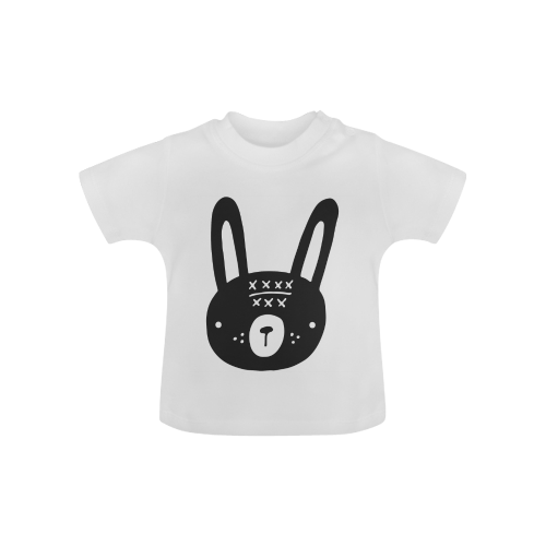 Monochrome Bunny Baby Classic T-Shirt (Model T30)
