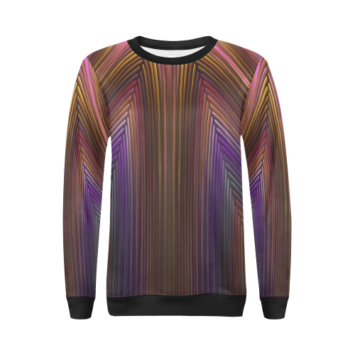 Art Deco Pattern II All Over Print Crewneck Sweatshirt for Women (Model H18)