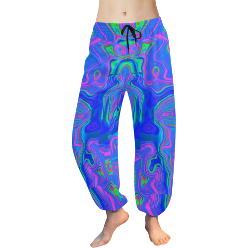 Psyche Me Out Women's All Over Print Harem Pants (Model L18)