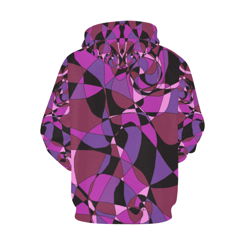 Abstract Design #6 All Over Print Hoodie for Women (USA Size) (Model H13)