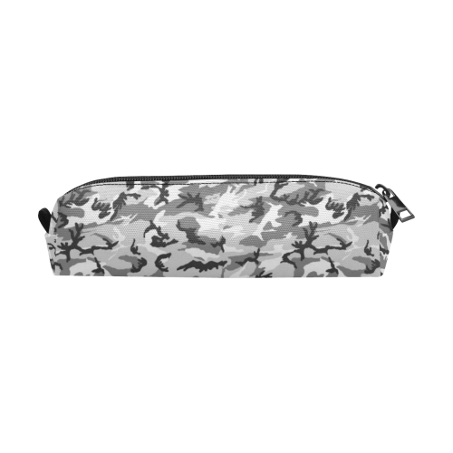Woodland Urban City Black/Gray Camouflage Pencil Pouch/Small (Model 1681)