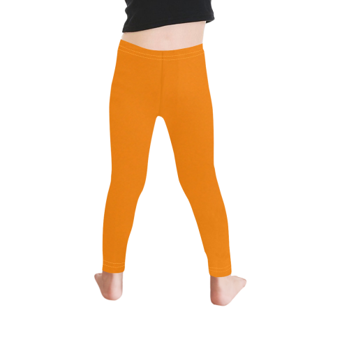 color UT orange Kid's Ankle Length Leggings (Model L06)