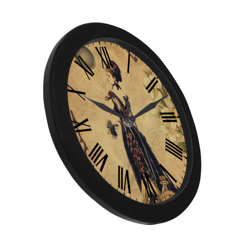 watch circular roman numerals hand 2 Circular Plastic Wall clock