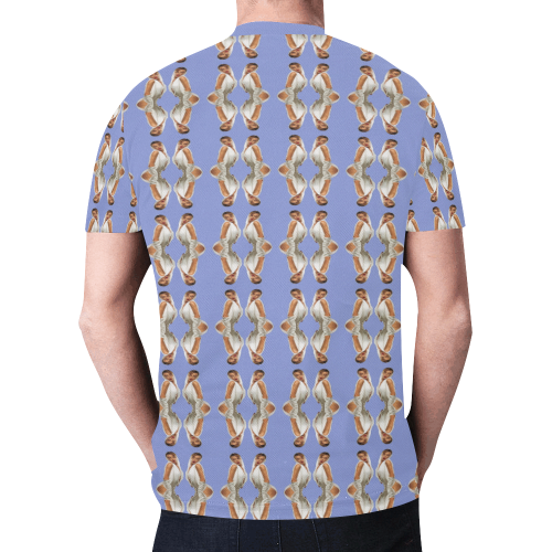 kylie pattern 2a blu New All Over Print T-shirt for Men (Model T45)