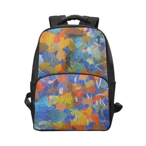 Colorful paint strokes Unisex Laptop Backpack (Model 1663)