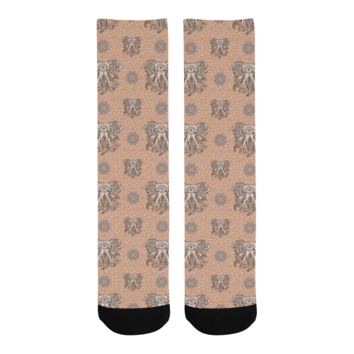 Ethnic Elephant Mandala Pattern Trouser Socks
