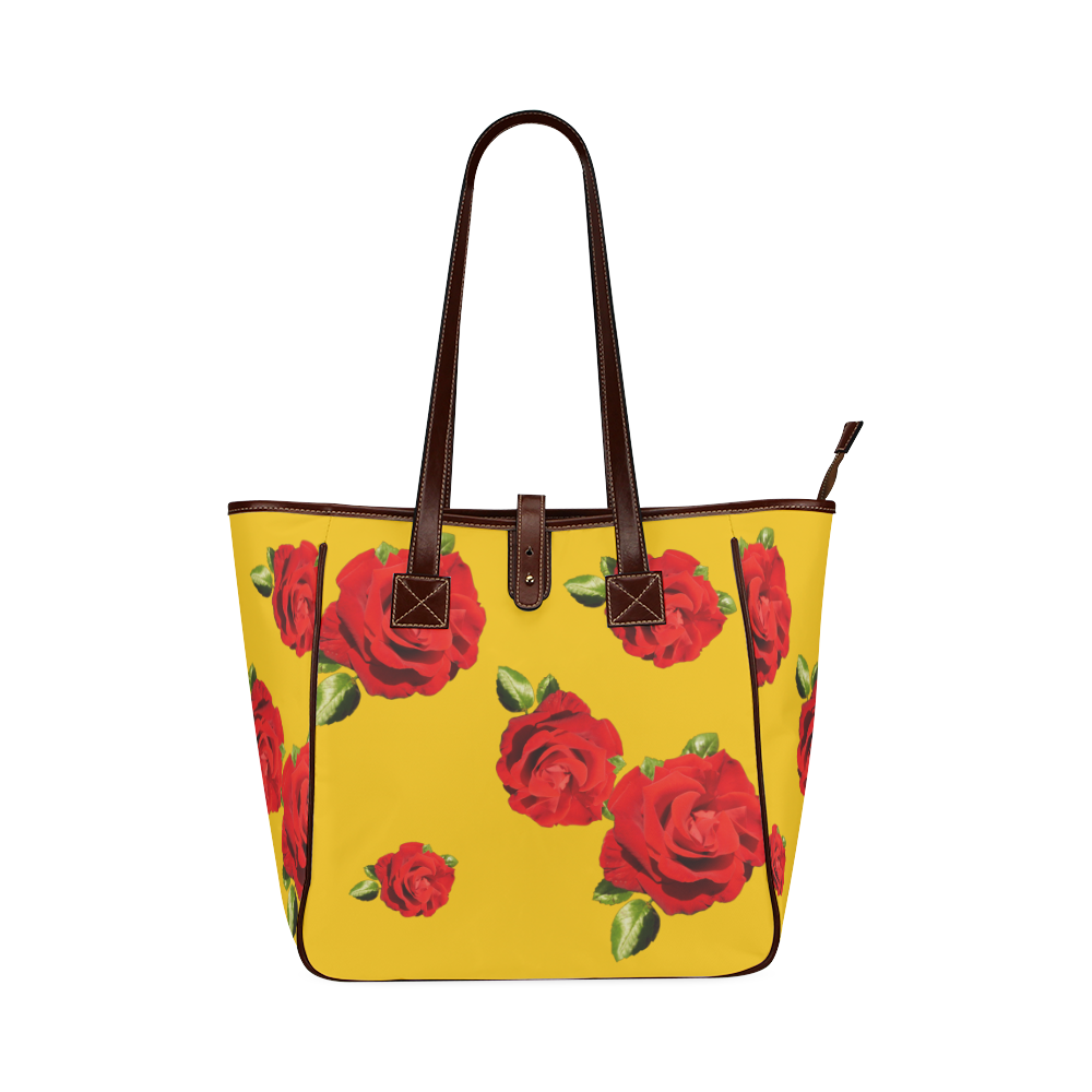 Fairlings Delight's Floral Luxury Collection- Red Rose Handbag 53086ia3 Classic Tote Bag (Model 1644)