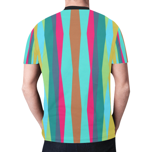 random colors 2 New All Over Print T-shirt for Men (Model T45)