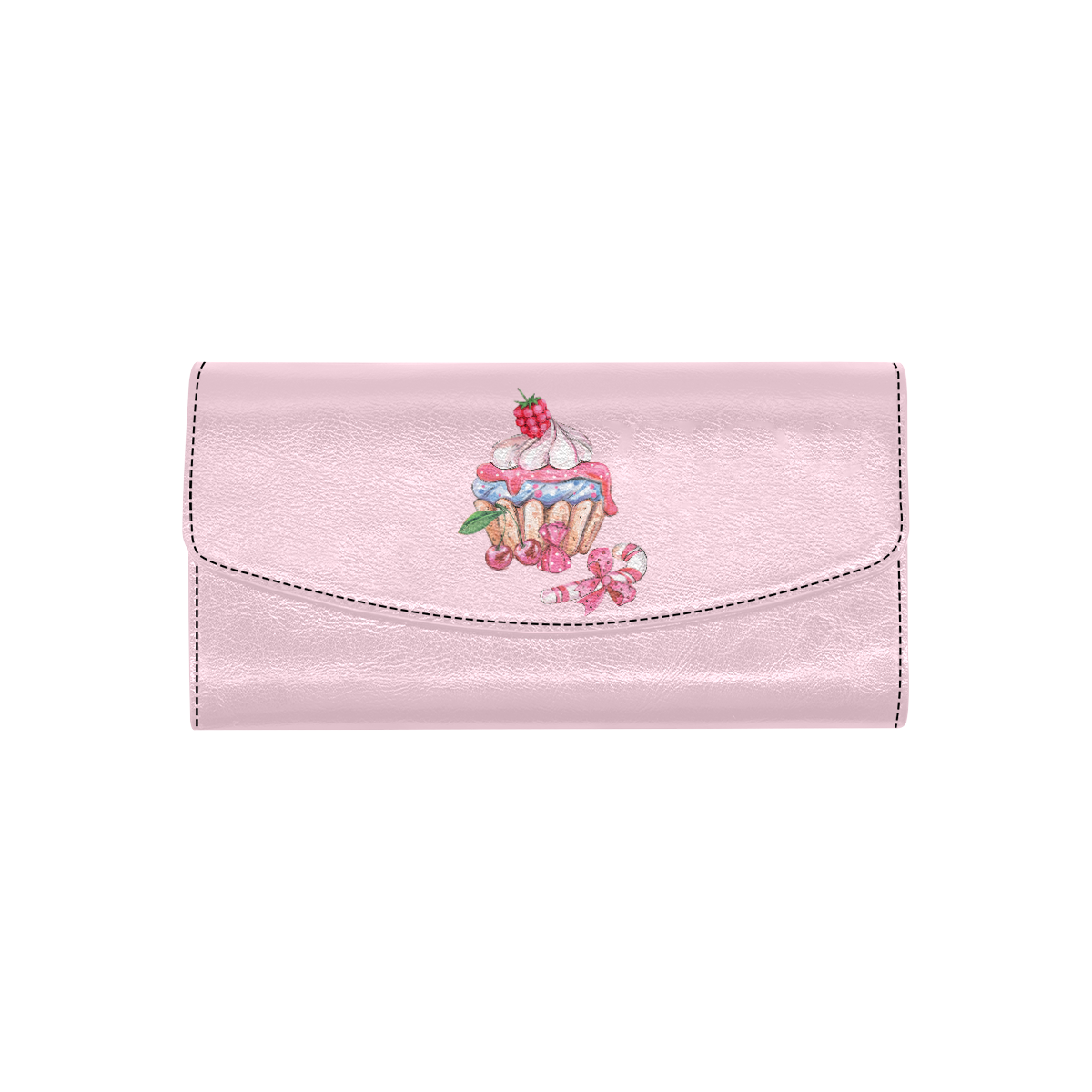 cupcake Women's Flap Wallet (Model 1707)