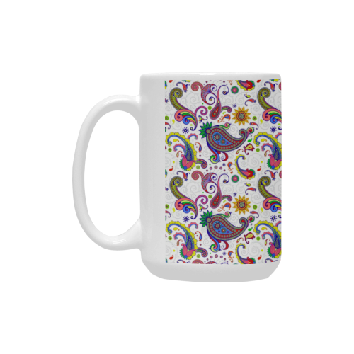 Bright paisley Custom Ceramic Mug (15OZ)