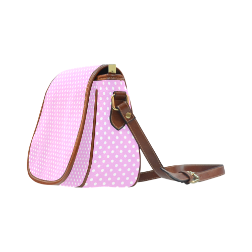 Polka-dot pattern Saddle Bag/Large (Model 1649)