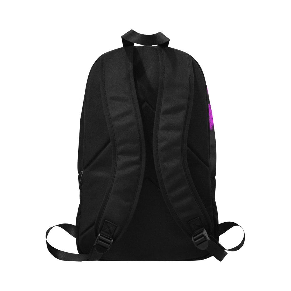 Woke Purple Rave Monster Festival Fabric Backpack for Adult (Model 1659)