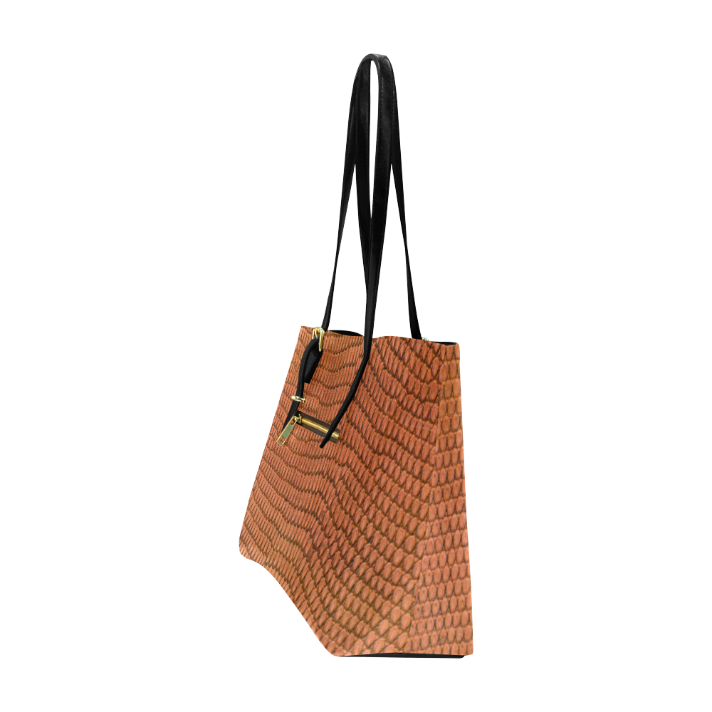 SNAKE LEATHER 2 Euramerican Tote Bag/Large (Model 1656)