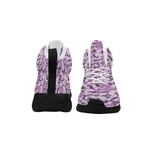 Woodland Pink Purple Camouflage Women's Chukka Training Shoes/Large Size (Model 57502)