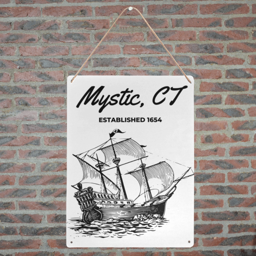 Mystic, CT Metal Tin Sign 12"x16"