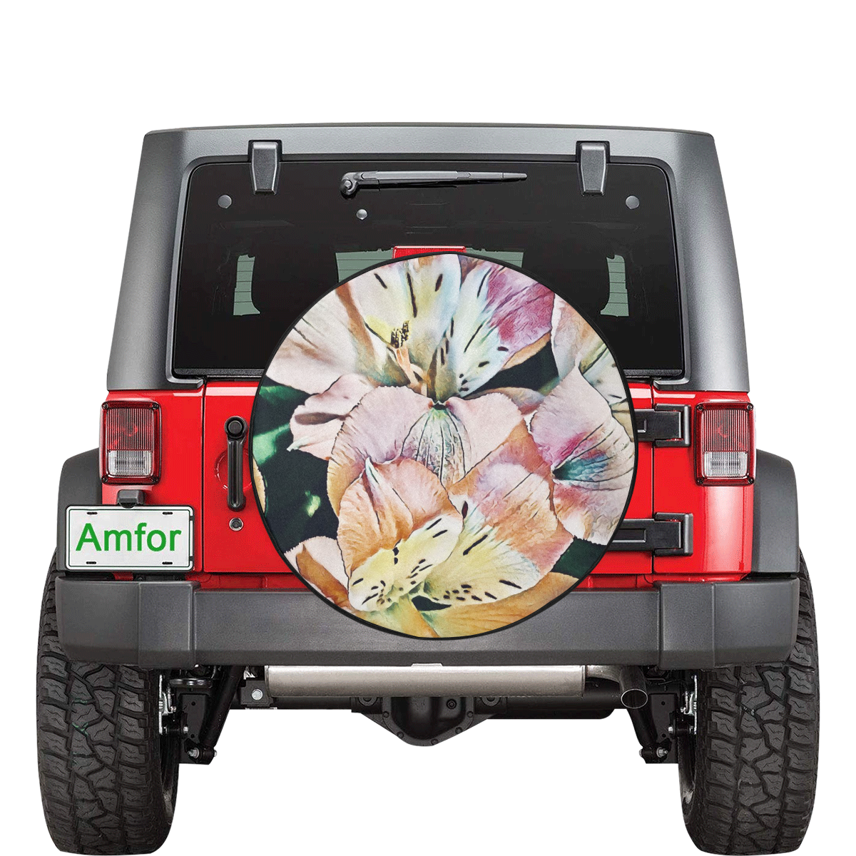 Impression Floral 10192 by JamColors 34 Inch Spare Tire Cover