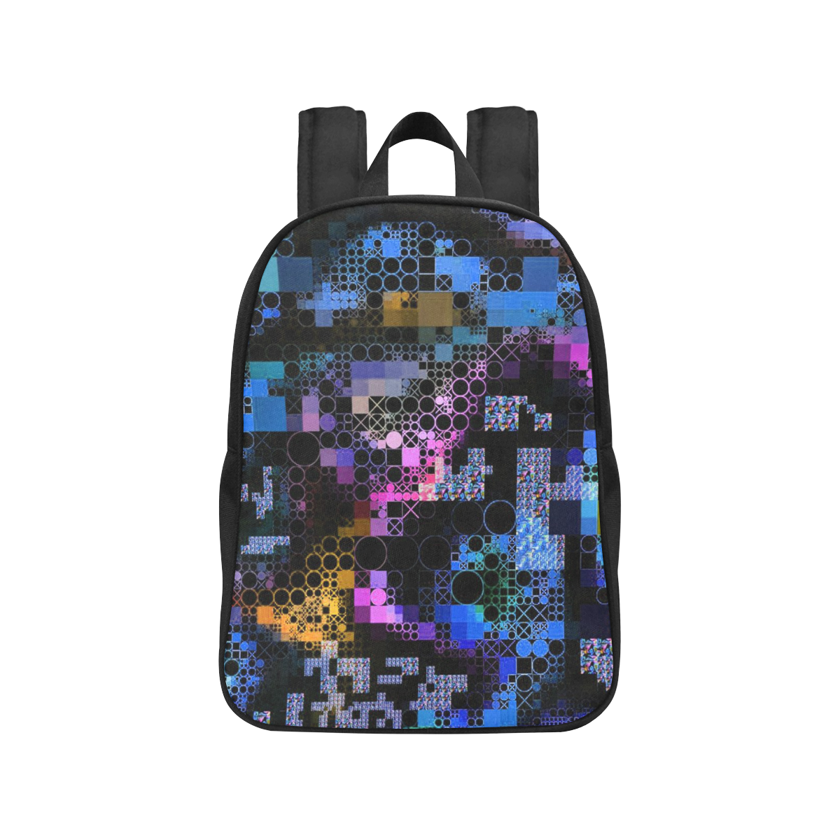 funny mix of shapes 1B by JamColors Fabric School Backpack (Model 1682) (Medium)