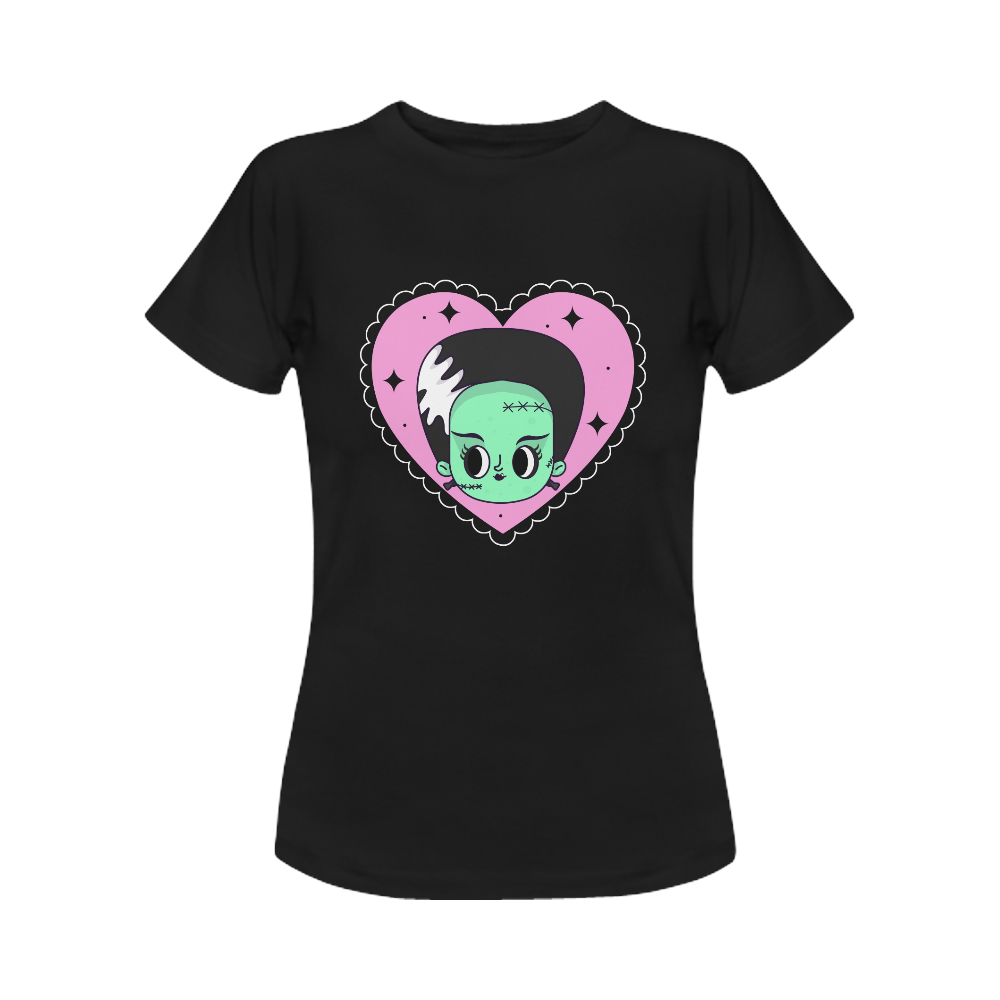 Bride_face_heart_ Shirt Women's T-Shirt in USA Size (Front Printing Only)