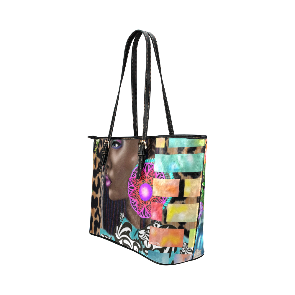 GLASS 4 Leather Tote Bag/Small (Model 1651)