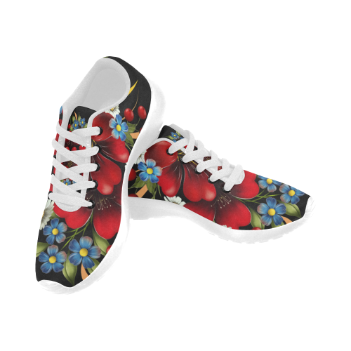 Bouquet Of Flowers Kid's Running Shoes (Model 020)