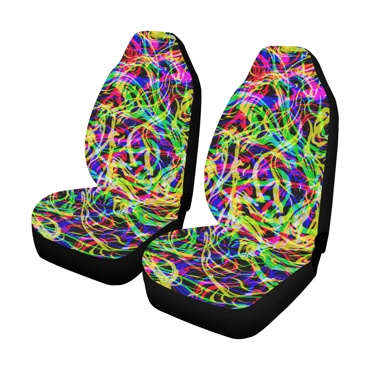 colorful abstract pattern Car Seat Covers (Set of 2)