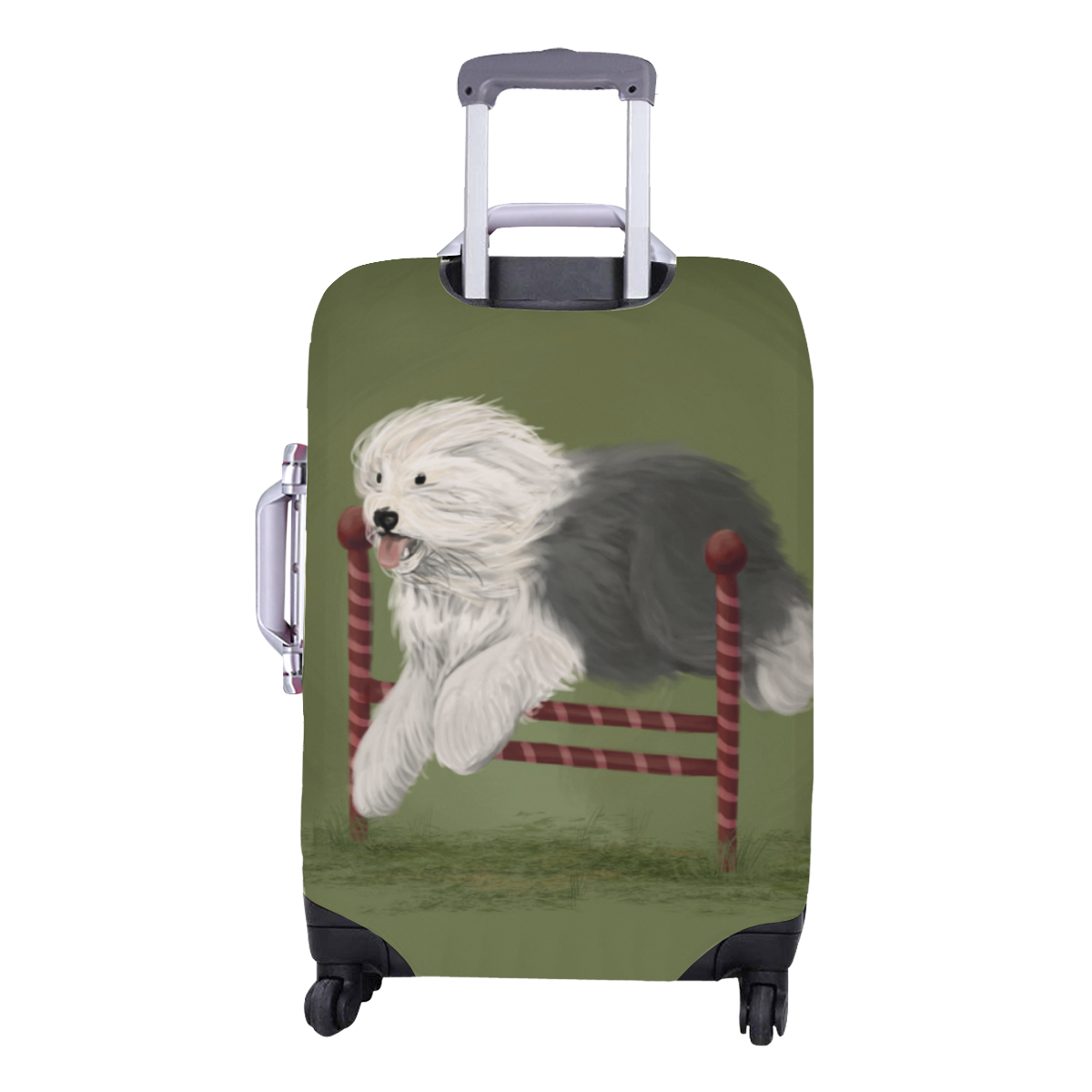 sheepdog-agility Luggage Cover/Medium 22"-25"