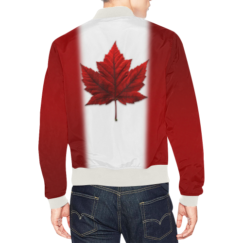Canada Flag Bomber Jackets - Men's All Over Print Bomber Jacket for Men (Model H19)