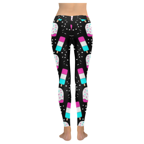 ice candy Women's Low Rise Leggings (Invisible Stitch) (Model L05)